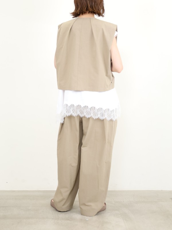 【CHIGNON】裾レースフレンチカットソー 