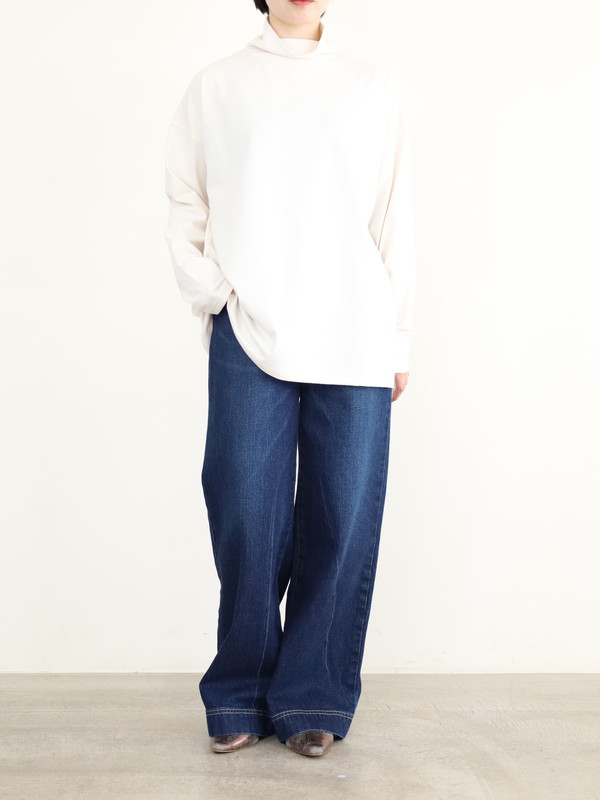 【siro de la bonte】ソフトウォームハイネックカットソー