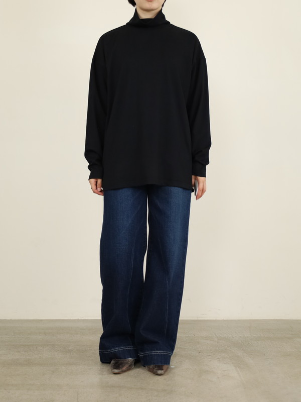 【siro de la bonte】ソフトウォームハイネックカットソー