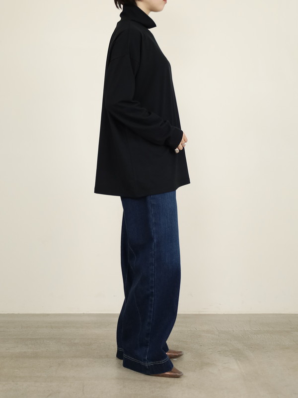 【siro de la bonte】ソフトウォームハイネックカットソー