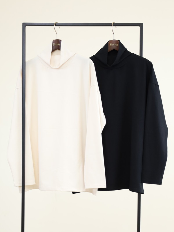 【siro de la bonte】ソフトウォームハイネックカットソー