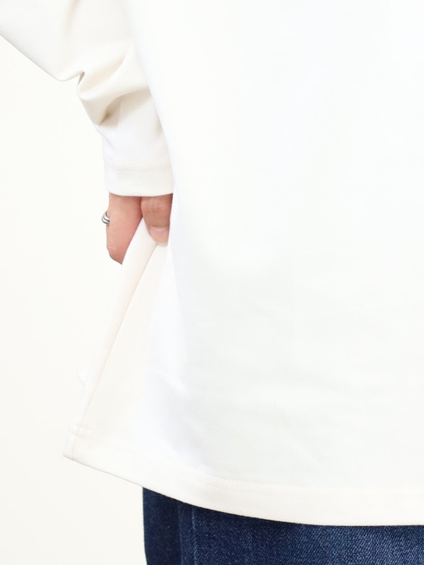 【siro de la bonte】ソフトウォームハイネックカットソー