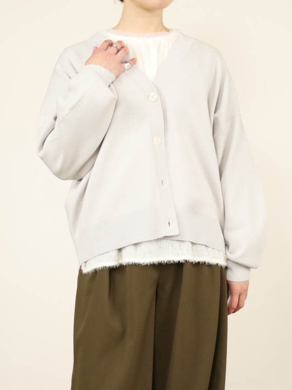 【MICA&DEAL】ミラノリブショートカーディガン