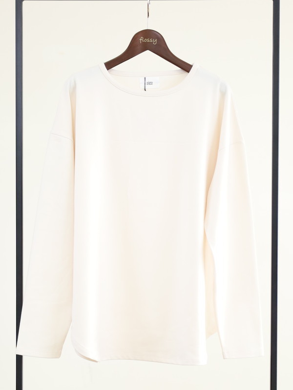 【siro de la bonte】ソフトウォームラウンドヘムカットソー