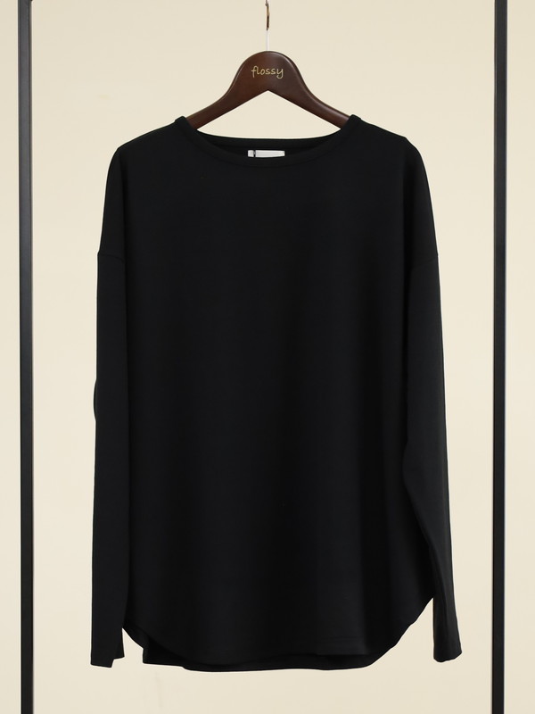 【siro de la bonte】ソフトウォームラウンドヘムカットソー