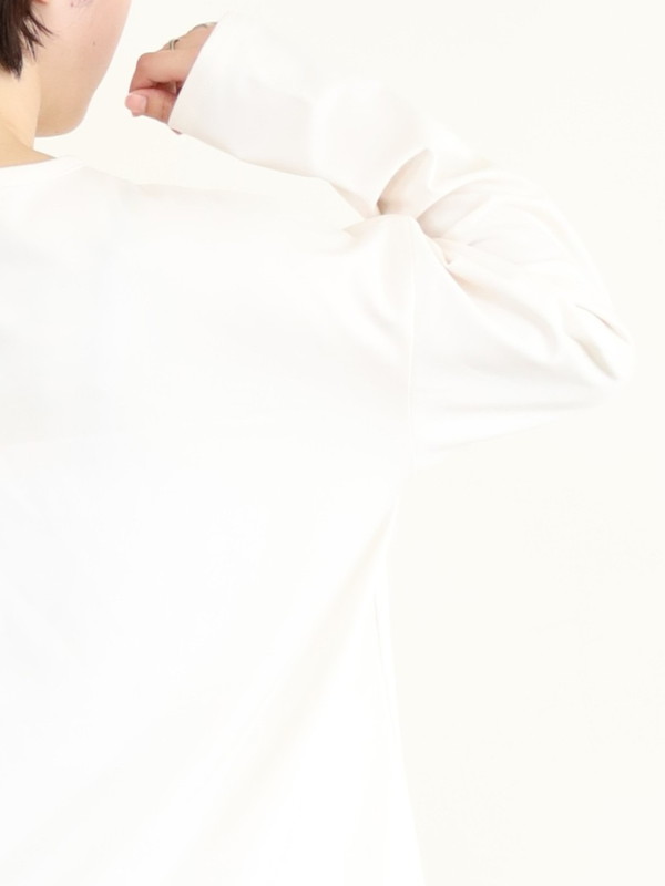 【siro de la bonte】ソフトウォームラウンドヘムカットソー