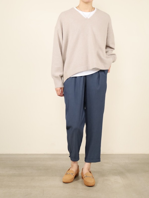 【MARECHAL TERRE】ウエストゴムタックパンツ