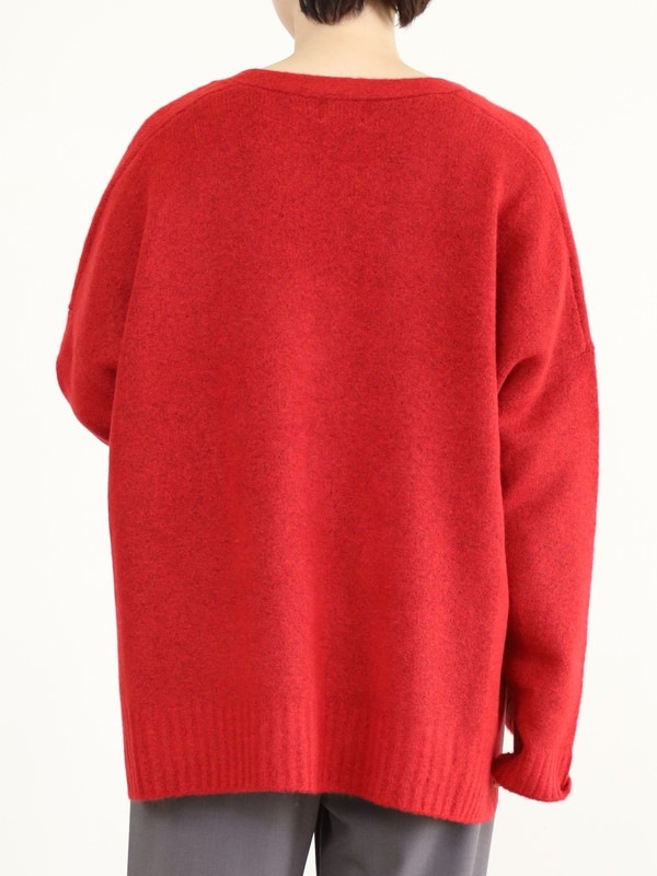 【siro de la bonte】ホイップヤーンサイドスリットカーディガン