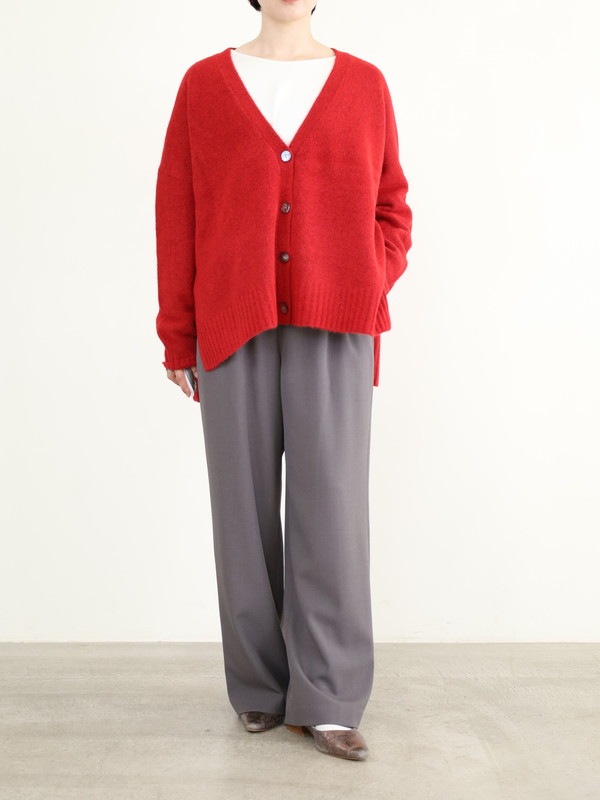 【siro de la bonte】ホイップヤーンサイドスリットカーディガン