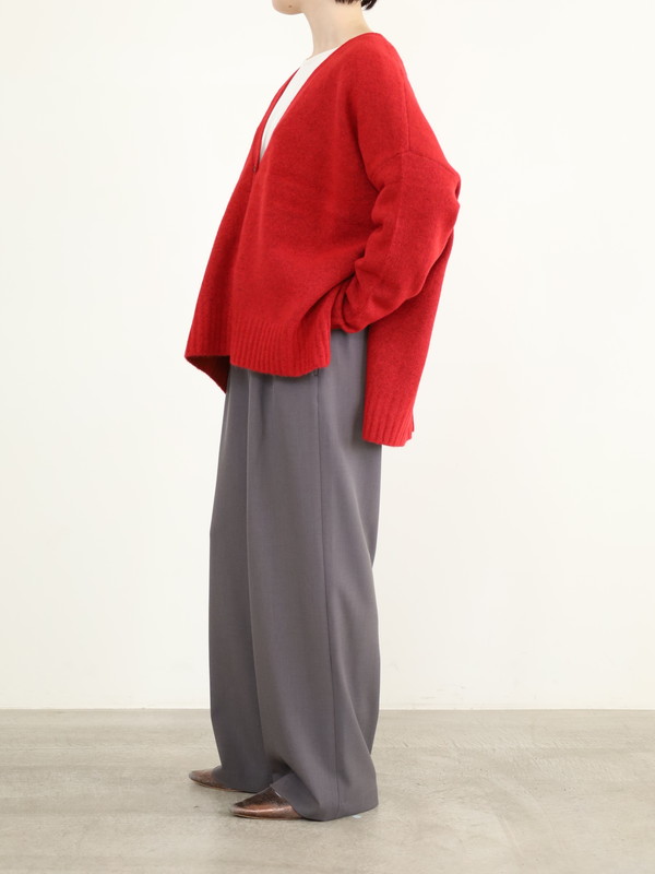 【siro de la bonte】ホイップヤーンサイドスリットカーディガン