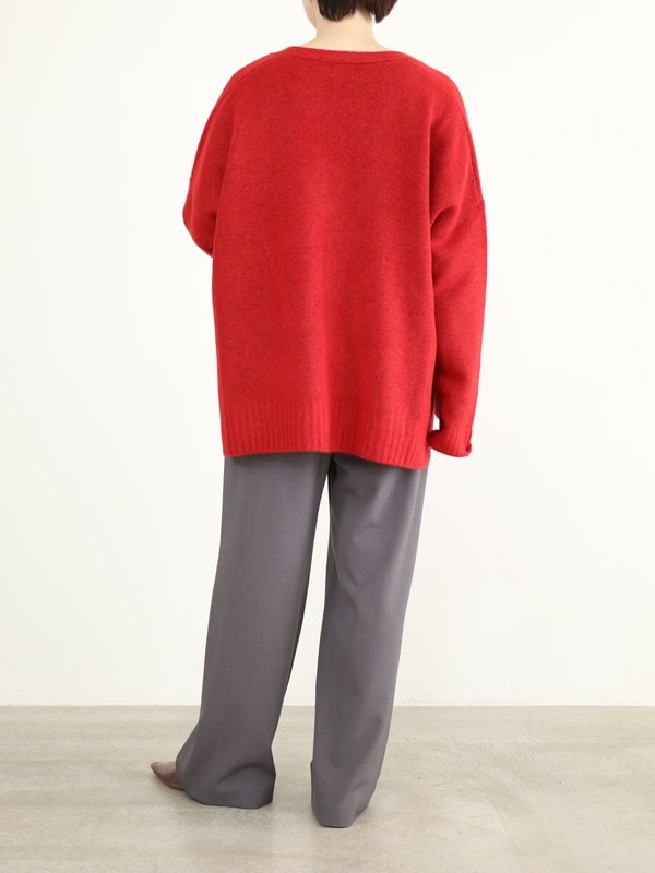 【siro de la bonte】ホイップヤーンサイドスリットカーディガン