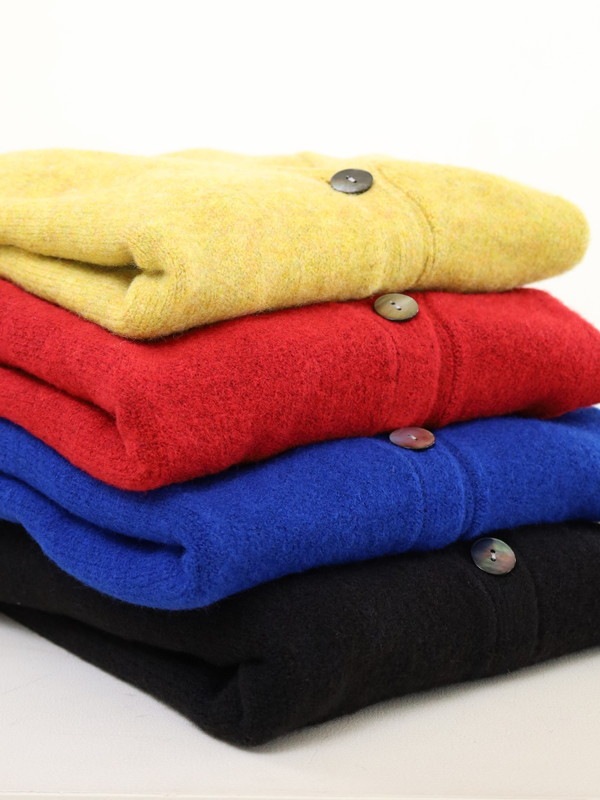 【siro de la bonte】ホイップヤーンサイドスリットカーディガン