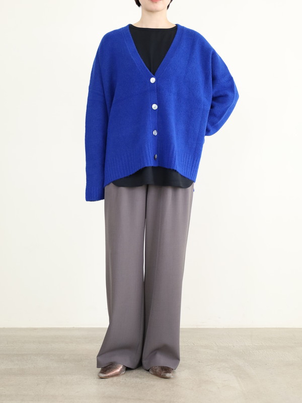 【siro de la bonte】ホイップヤーンサイドスリットカーディガン