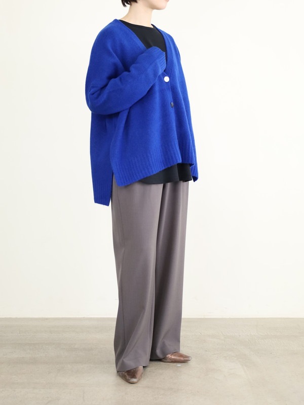 【siro de la bonte】ホイップヤーンサイドスリットカーディガン