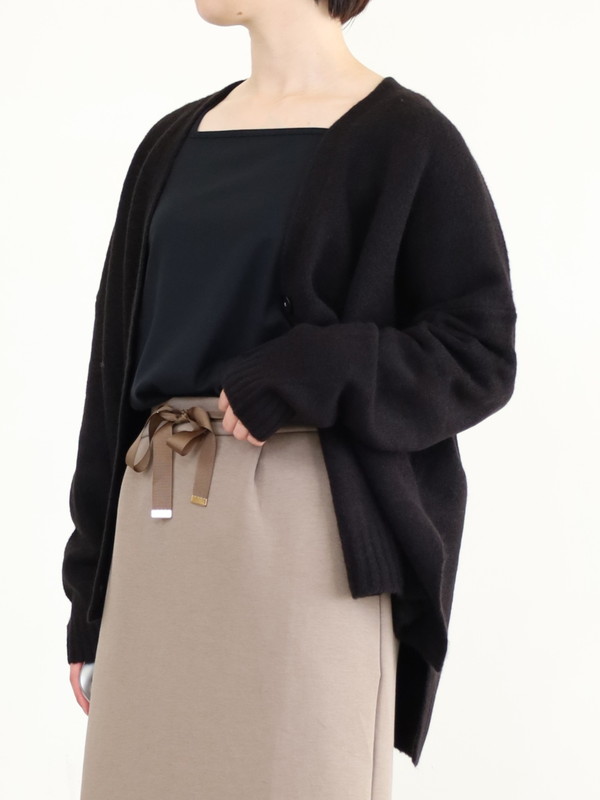 【siro de la bonte】ホイップヤーンサイドスリットカーディガン