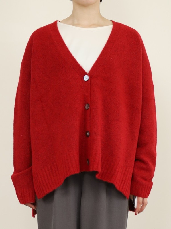 【siro de la bonte】ホイップヤーンサイドスリットカーディガン