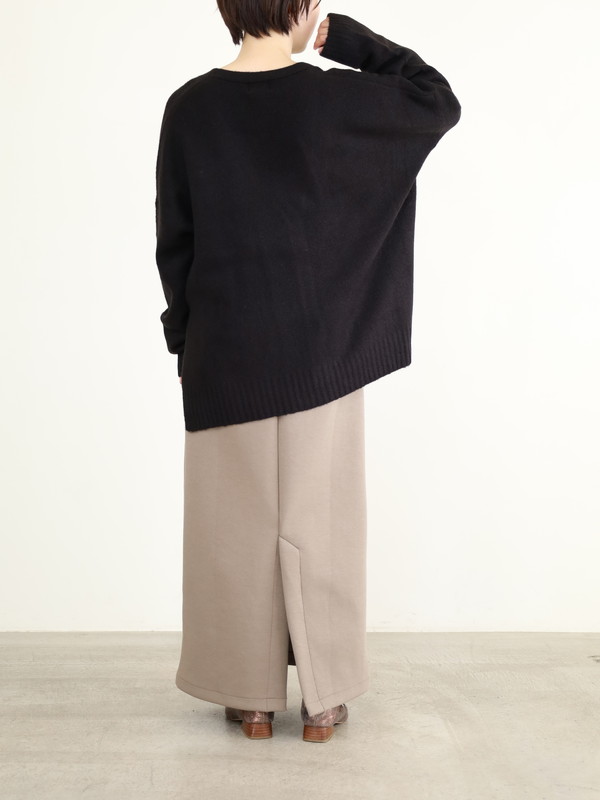 【siro de la bonte】ホイップヤーンサイドスリットカーディガン