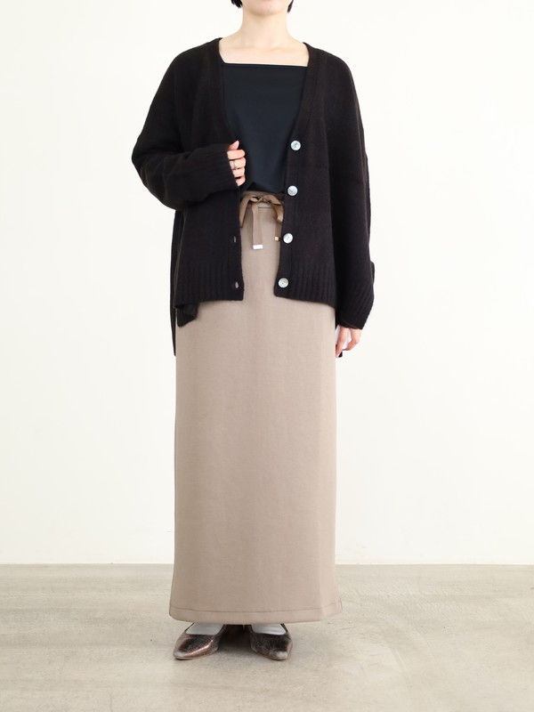 【siro de la bonte】ホイップヤーンサイドスリットカーディガン