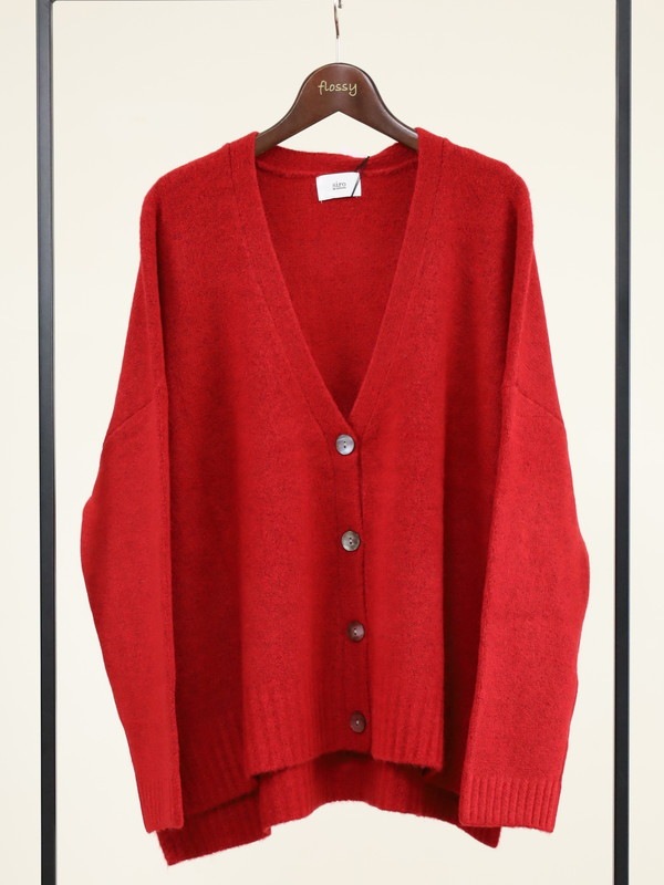 【siro de la bonte】ホイップヤーンサイドスリットカーディガン