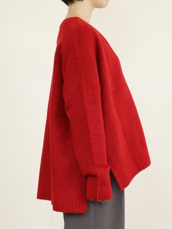 【siro de la bonte】ホイップヤーンサイドスリットカーディガン