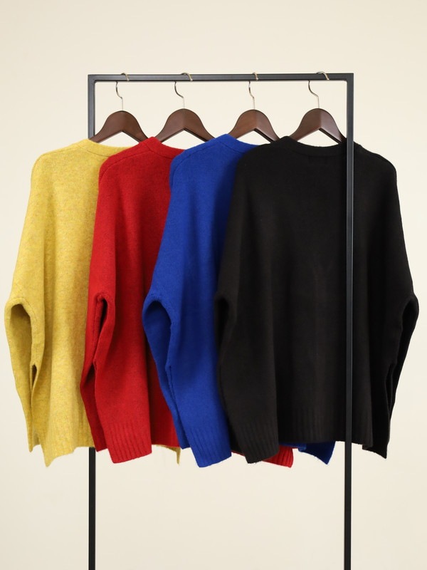 【siro de la bonte】ホイップヤーンサイドスリットカーディガン