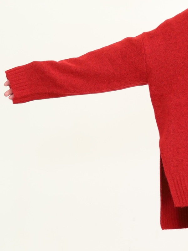 【siro de la bonte】ホイップヤーンサイドスリットカーディガン