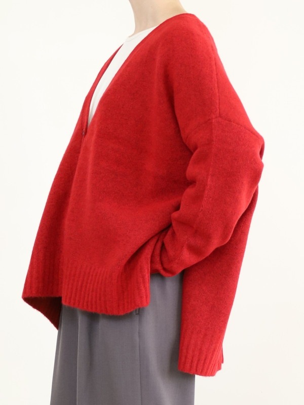 【siro de la bonte】ホイップヤーンサイドスリットカーディガン
