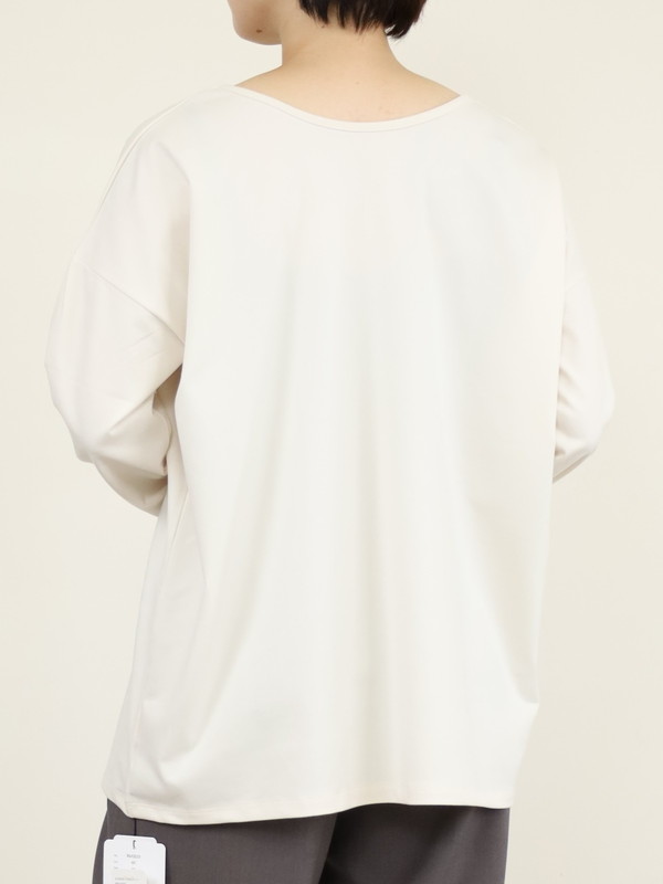 【siro de la bonte】前後両用ソフトウォームカットソー