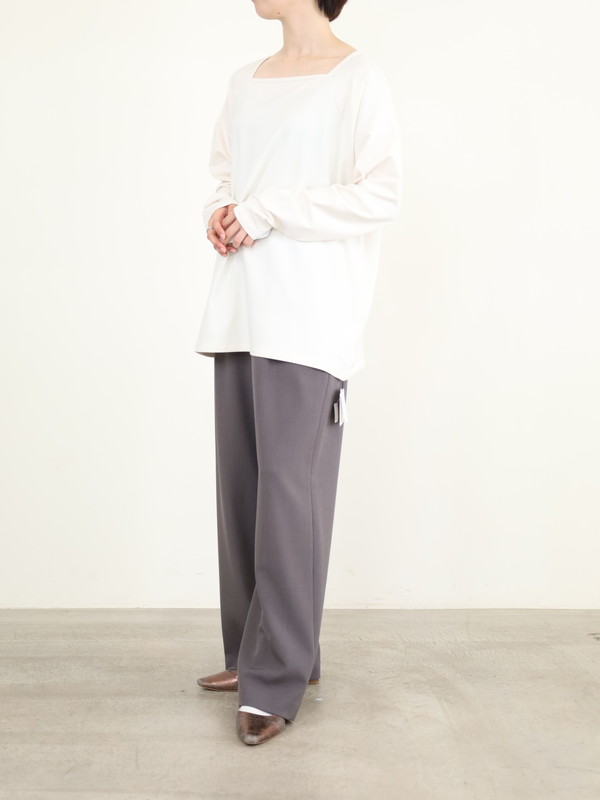 【siro de la bonte】前後両用ソフトウォームカットソー