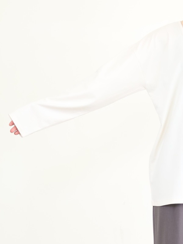 【siro de la bonte】前後両用ソフトウォームカットソー