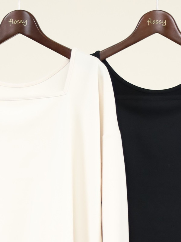 【siro de la bonte】前後両用ソフトウォームカットソー