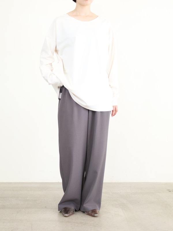 【siro de la bonte】前後両用ソフトウォームカットソー