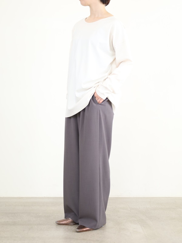 【siro de la bonte】前後両用ソフトウォームカットソー