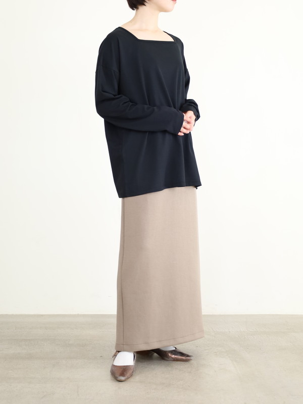 【siro de la bonte】前後両用ソフトウォームカットソー