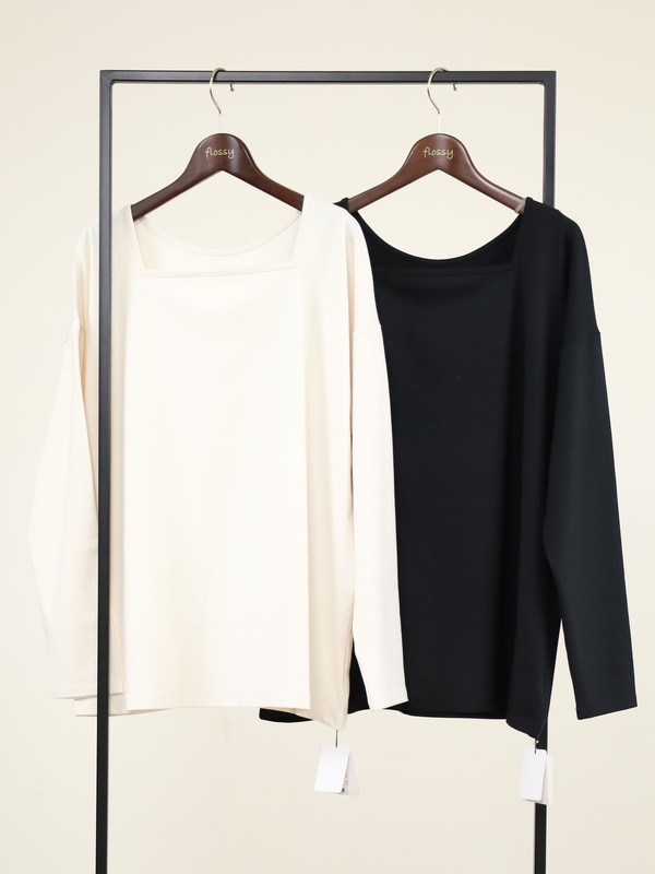 【siro de la bonte】前後両用ソフトウォームカットソー