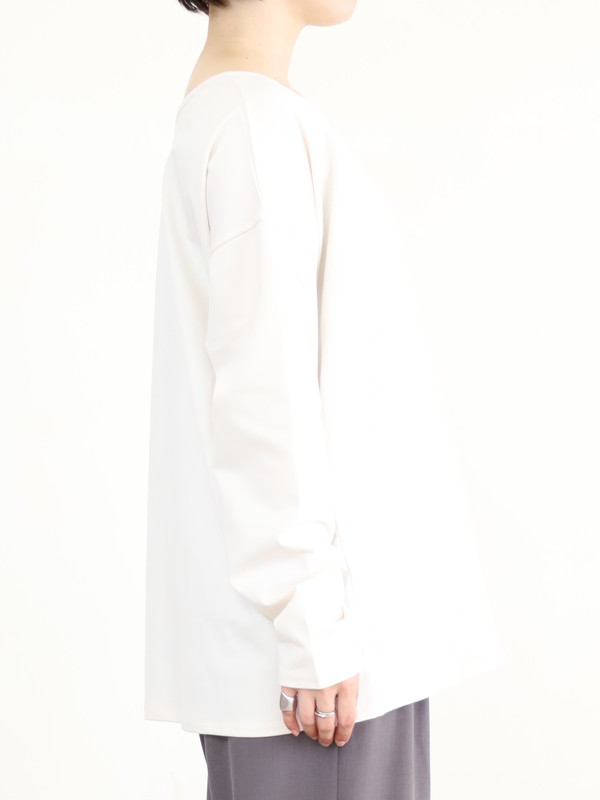 【siro de la bonte】前後両用ソフトウォームカットソー