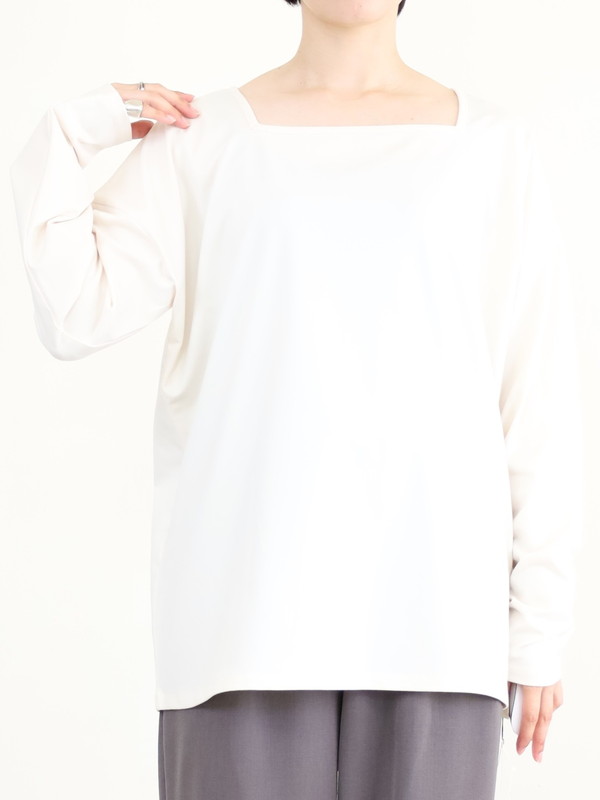 【siro de la bonte】前後両用ソフトウォームカットソー