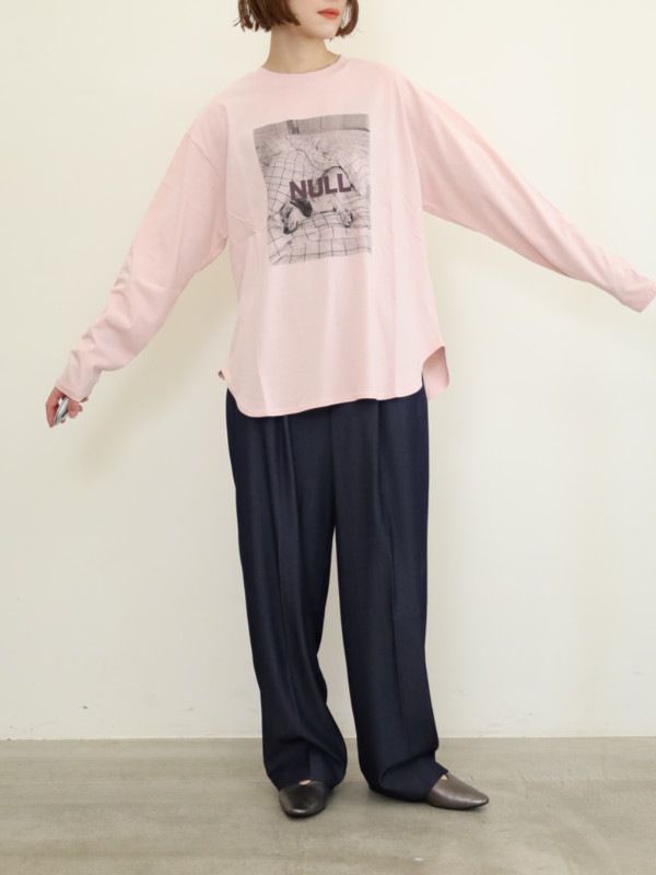 Chevon ヲ食倶ロンT 証明写真ホワイト L 新品 CHIGNON】DOG PHOTO プリントロンT