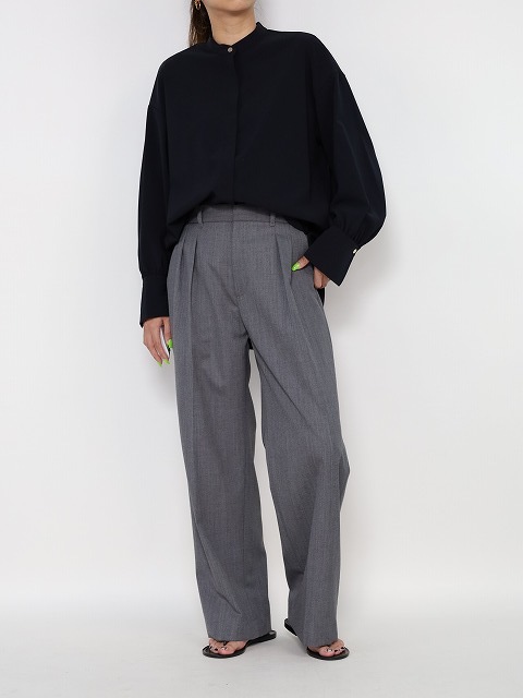 【MICA&DEAL】スタンドカラーブラウス