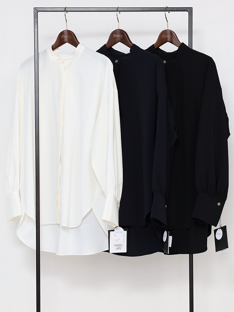 【MICA&DEAL】スタンドカラーブラウス