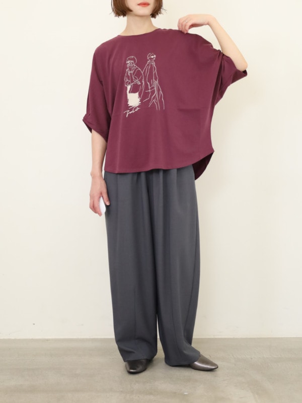 【CHIGNON】CITY LINE ドルマンカットソー