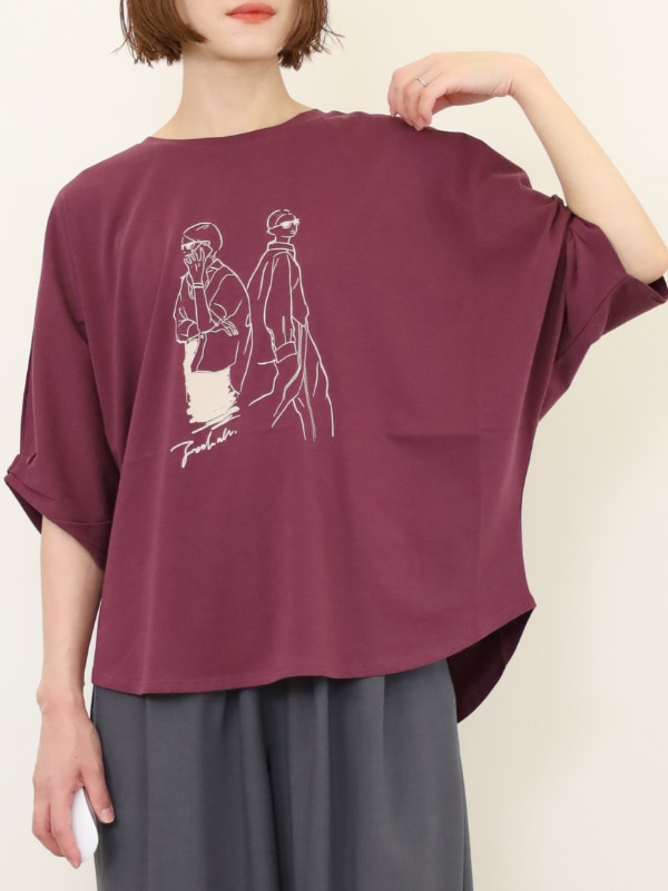 【CHIGNON】CITY LINE ドルマンカットソー
