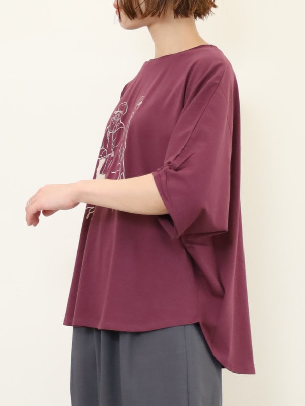 【CHIGNON】CITY LINE ドルマンカットソー