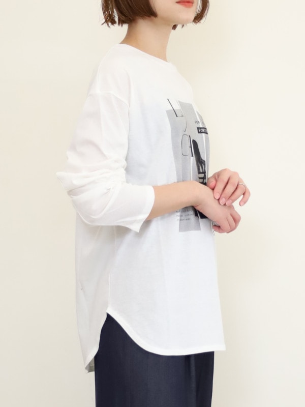 【CHIGNON】OFF PHOTOプリントロンT