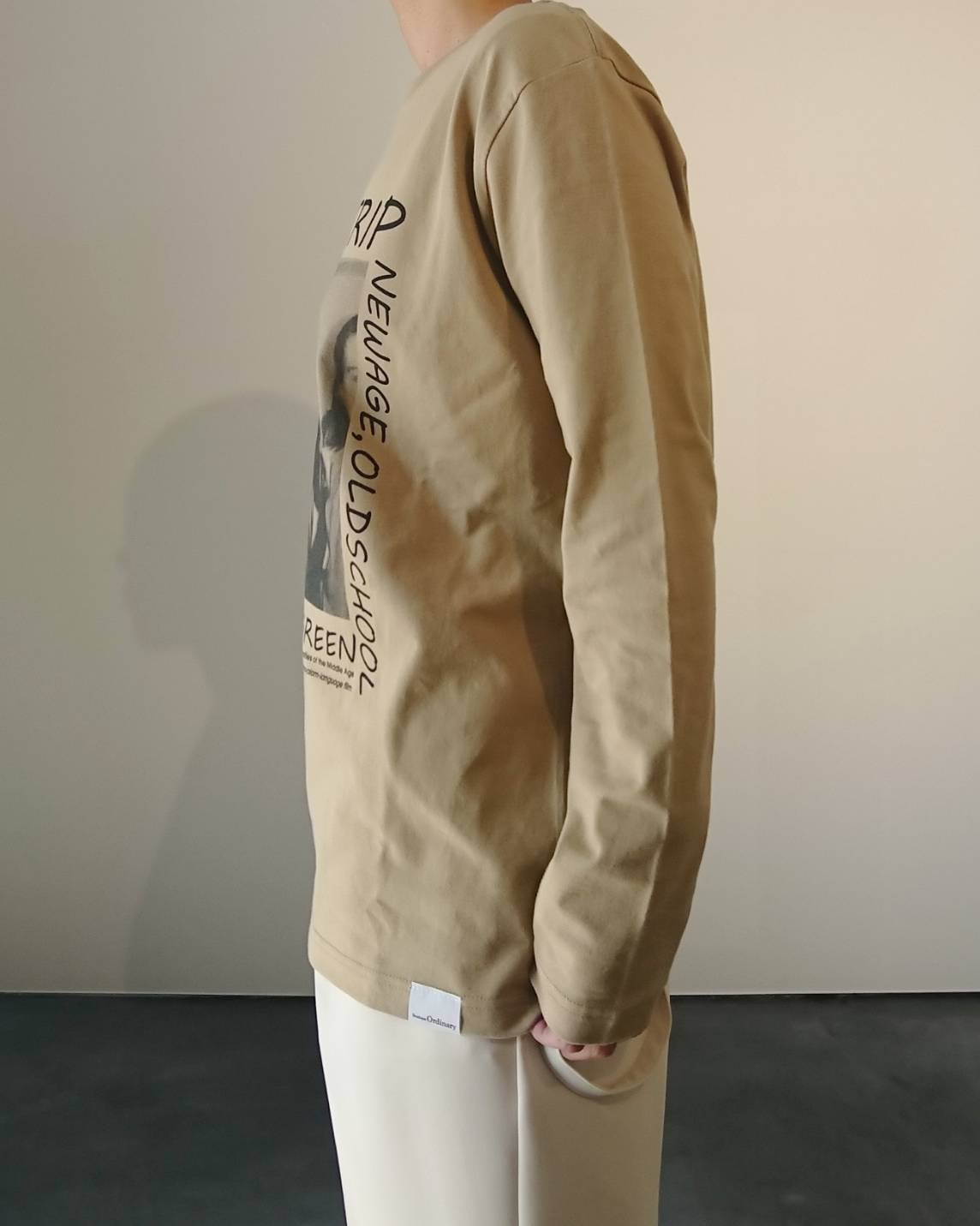 【Boutique Ordinary】フォトプリント長袖カットソー