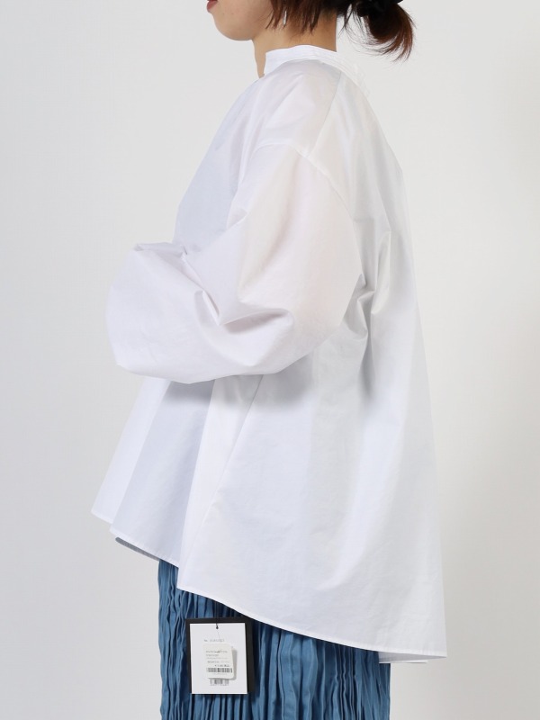 【MICA&DEAL】スタンドネックギャザーブラウス