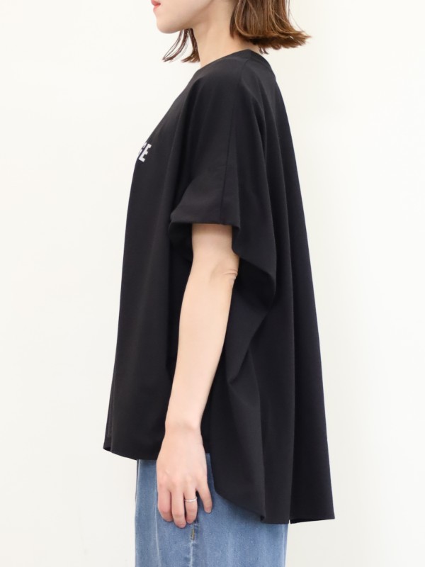【ayane】ポンチョ型ロゴTシャツ
