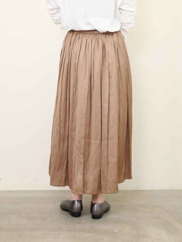 【ma couleur】マットチンツミディ丈スカート