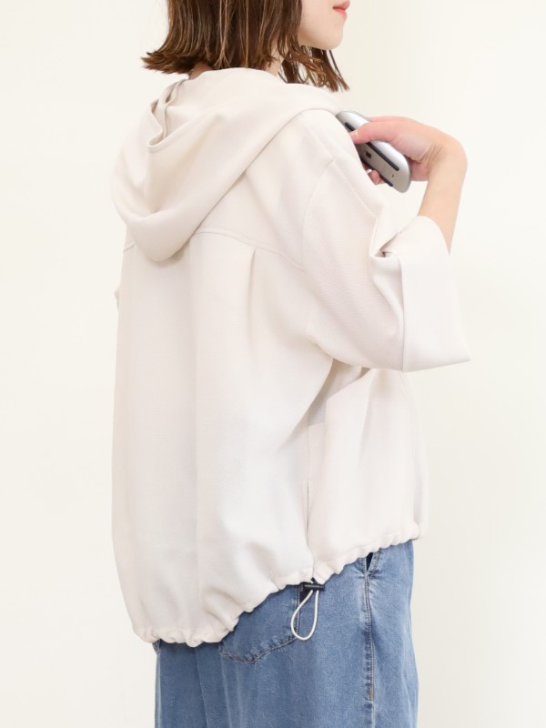 【ayane】メッシュフーディブルゾン