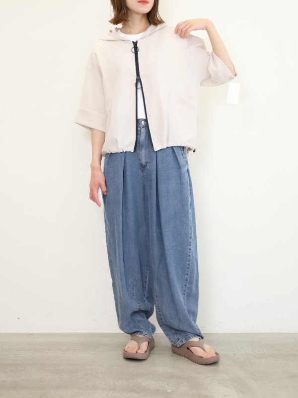 【ayane】メッシュフーディブルゾン